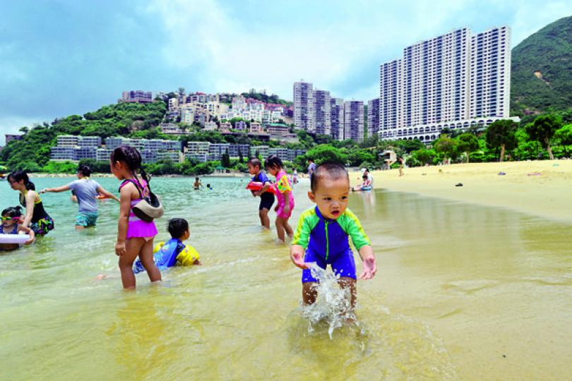16泳灘水質良好